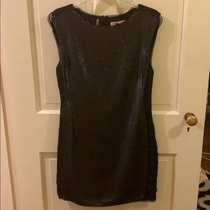 Rebecca Taylor black sequin dress